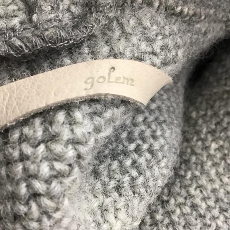 ゴーレム golem ニット、セーター 長袖 2016-17AW ウール タートルネック ハイネック M 無地 灰 / グレー / メンズ USED 古着 中古 10119165