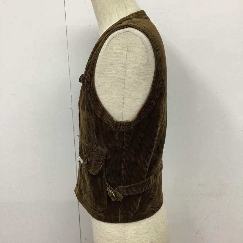 ラングラー Wrangler ベスト ベスト ベスト コーデュロイベスト 古着 ノースリーブカットソー M 無地 茶 / ブラウン / メンズ USED 古着 中古 10110051