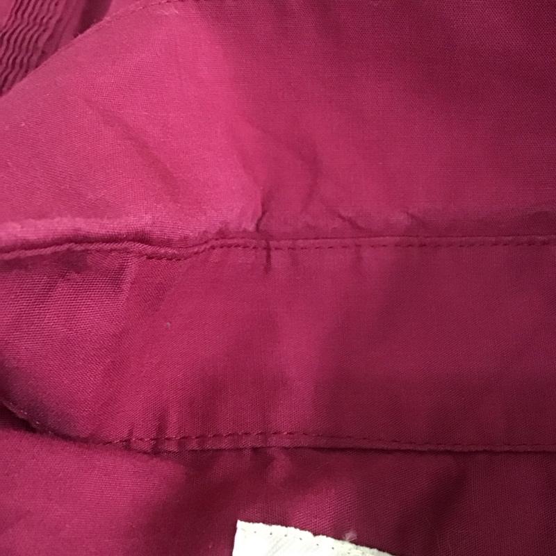 モヒート MOJITO シャツ、ブラウス 長袖 4X プリーツ 無地 えんじ / ワインレッド / メンズ USED 古着 中古 10107655