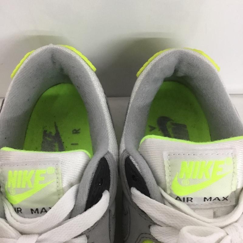 ナイキ NIKE スニーカー スニーカー CD0490-101 WMNS AIR MAX 90 22.5cm 22.5cm ロゴ、文字 白 / ホワイト / X 灰 / グレー / X 黒 / ブラック / X 黄 / イエロー / レディース USED 古着 中古 10141547