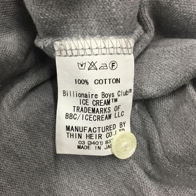 ビリオネア・ボーイズ・クラブ BILLIONAIRE BOYS CLUB ポロシャツ 半袖 半袖ポロシャツ カラーシャツ 半袖カットソー M ロゴ、文字 灰 / グレー / メンズ USED 古着 中古 10120691