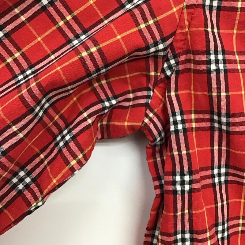 バーバリー BURBERRY シャツ、ブラウス 長袖 FEF03-213 チェック 38 チェック 赤 / レッド / レディース USED 古着 中古 10133728