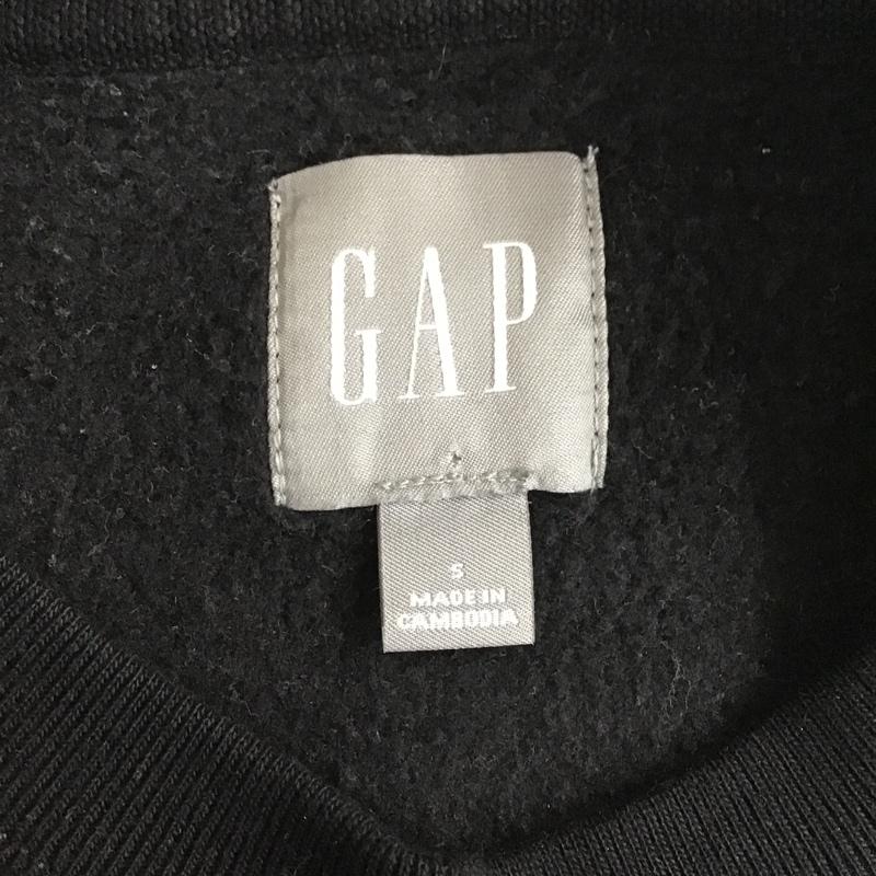 ギャップ GAP トレーナー 長袖 長袖トレーナー クルーネックスウェット リブスウェット S ロゴ、文字 黒 / ブラック / メンズ USED 古着 中古 10105540