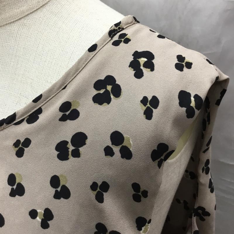 ザラベーシック ZARA BASIC カットソー 半袖 ノースリーブカットソー タンクトップ シャツカットソー M 総柄 マルチカラー / マルチカラー / レディース USED 古着 中古 10115790