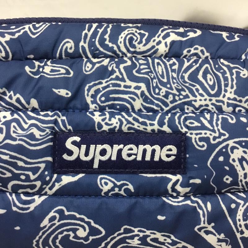 シュプリーム Supreme ショルダーバッグ ショルダーバッグ 22FW 22AW パッファー サイドバッグ ペイズリー ロゴ、文字 青 / ブルー / メンズ USED 古着 中古 10120985