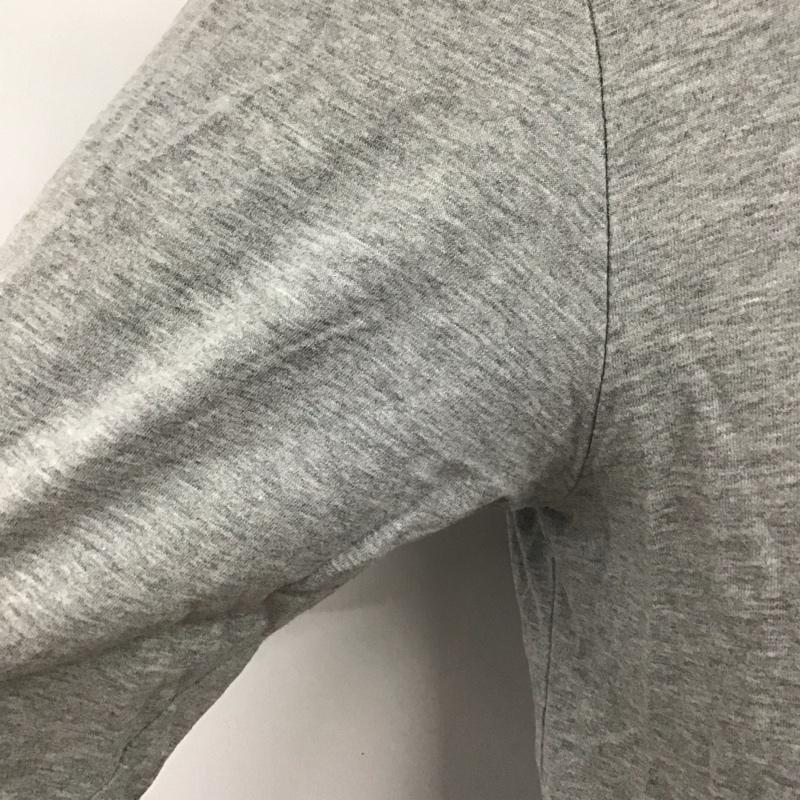 ナイキ NIKE カットソー 長袖 長袖カットソー クルーネックカットソー プリントTシャツ ロングスリーブカットソー M ロゴ、文字 灰 / グレー /  メンズ USED 古着 中古 10111108