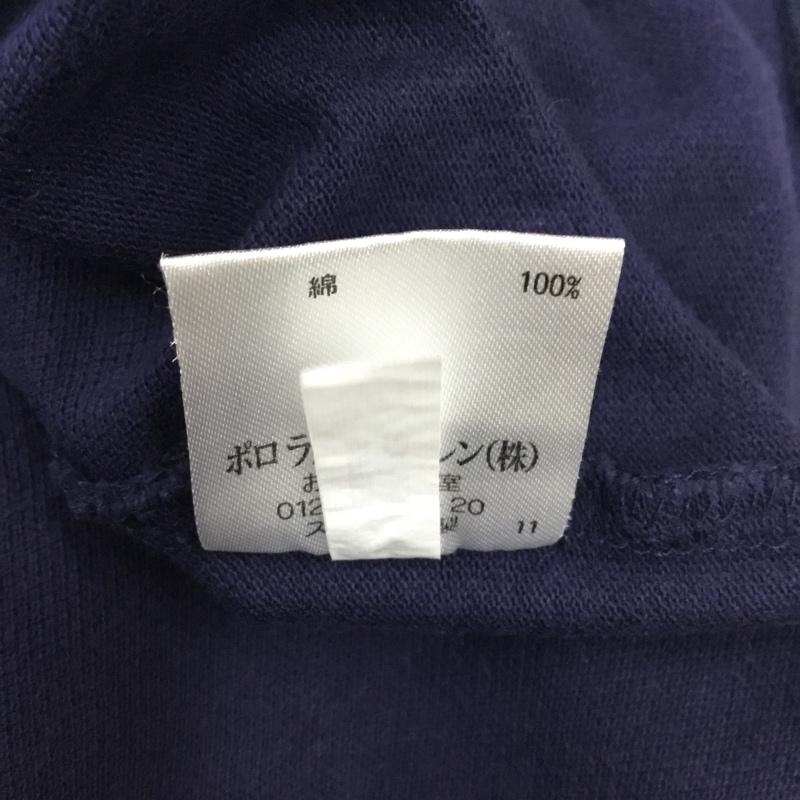 ポロバイラルフローレン Polo by RALPH LAUREN ポロシャツ 半袖 半袖ポロシャツ カラーシャツ 半袖カットソー L 無地 紺 / ネイビー / メンズ USED 古着 中古 10115630