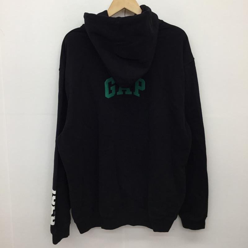 ギャップ GAP パーカー 長袖 518016-00 L ロゴ、文字 黒 / ブラック / メンズ USED 古着 中古 10136078