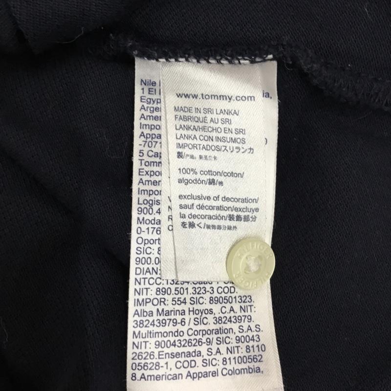 トミーヒルフィガー TOMMY HILFIGER ポロシャツ 半袖 08878F0487 カスタムフィット M ワンポイント 紺 / ネイビー / メンズ USED 古着 中古 10116090