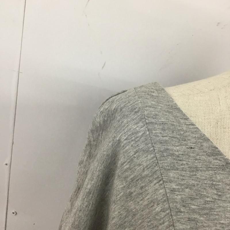 ニコアンド niko and... カットソー 半袖 半袖カットソー 無地Tシャツ クルーネックカットソー 4 無地 灰 / グレー / レディース USED 古着 中古 10113711