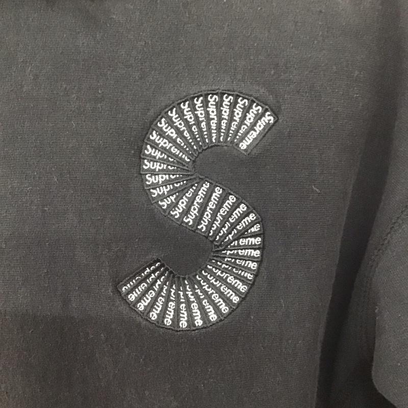 シュプリーム Supreme パーカー 長袖 20AW/S Logohoodedsweatshirtパーカー 長袖パーカー スウェット M ロゴ、文字 黒 / ブラック / メンズ USED 古着 中古 10106758