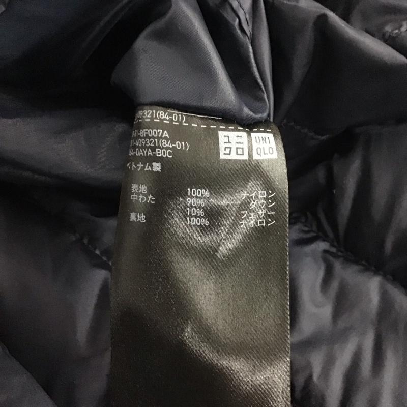 ユニクロ UNIQLO ベスト ベスト ベスト ノースリーブカットソー 前ボタン M 無地 紺 / ネイビー / メンズ USED 古着 中古 10145349