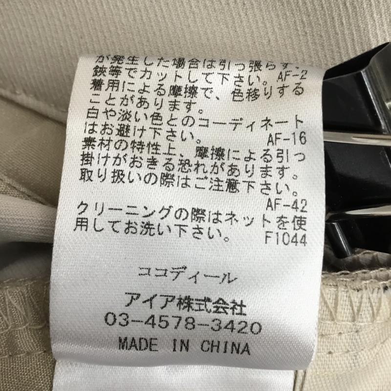 ココ ディール COCO DEAL パンツ スラックス 1 無地 ベージュ / ベージュ / レディース USED 古着 中古 10137534