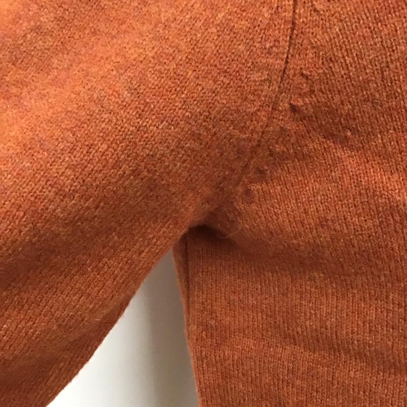 ブルックスブラザーズ BROOKS BROTHERS ニット、セーター 長袖 長袖ニットカットソー ニット セーター Vネックニット M 無地 橙 / オレンジ /  メンズ USED 古着 中古 10112839