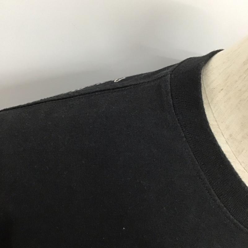 アヴィレックス AVIREX Tシャツ 半袖 半袖カットソー 無地Tシャツ クルーネックカットソー XL 無地 黒 / ブラック / メンズ USED 古着 中古 10107307