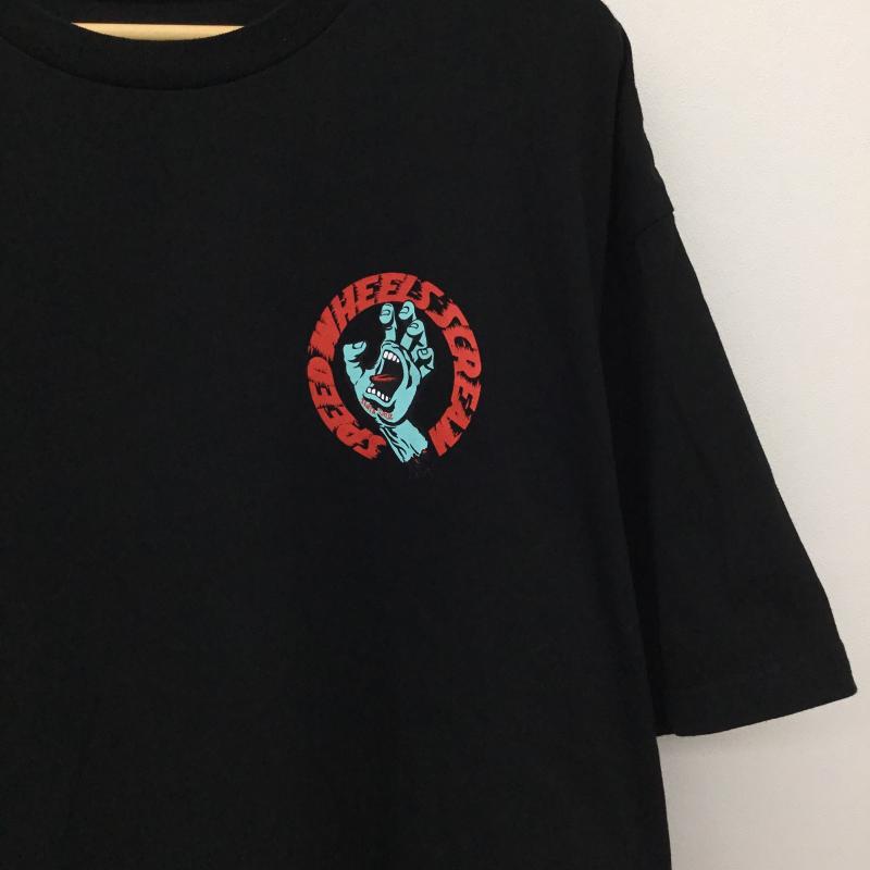 サンタクルーズ SANTA CRUZ Tシャツ 半袖 M ロゴ、文字 黒 / ブラック / メンズ USED 古着 中古 10136799