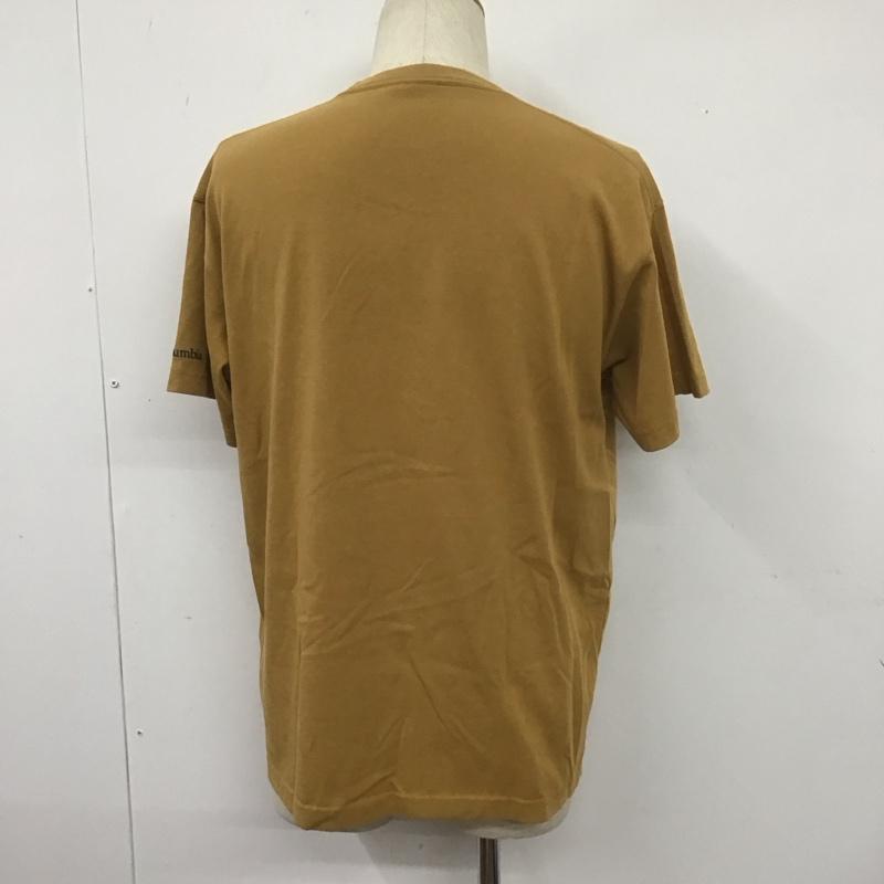 コロンビア Columbia Tシャツ 半袖 半袖カットソー プリントTシャツ クルーネックカットソー L プリント ベージュ / ベージュ / メンズ USED 古着 中古 10107684