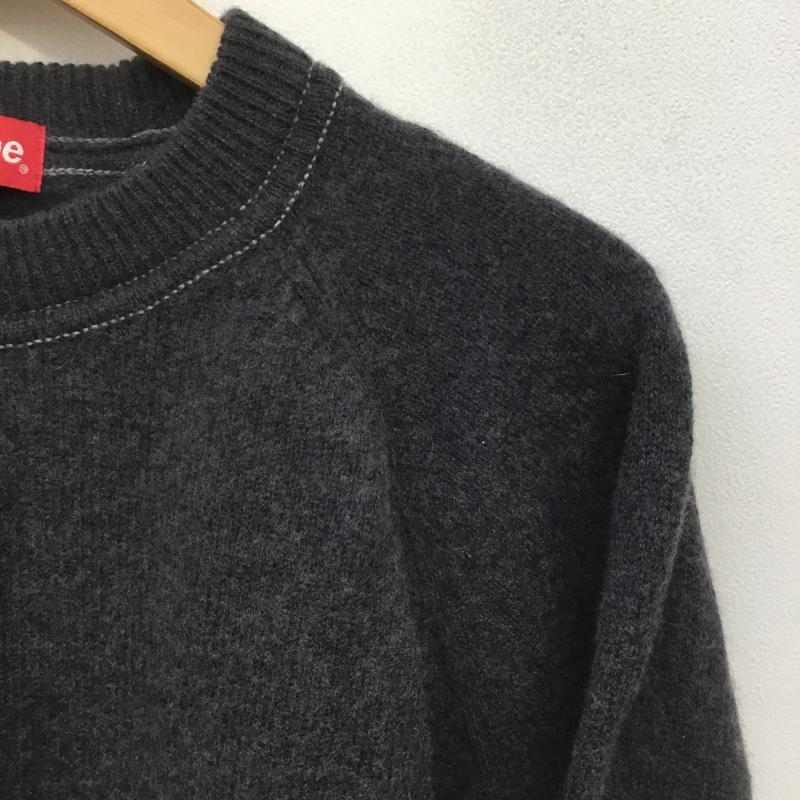 シュプリーム Supreme ニット、セーター 長袖 20AW Stone Washed Sweater ストーン ウォッシュド セーター XL ロゴ、文字 ダークグレー / ダークグレー / メンズ USED 古着 中古 10105905