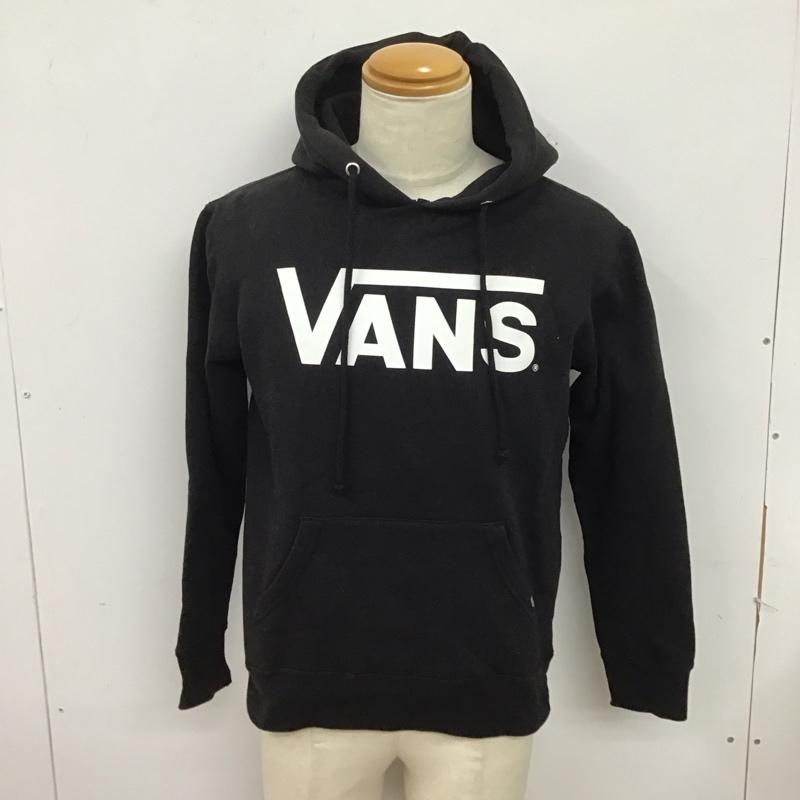 バンズ VANS パーカー 長袖 長袖パーカー プルオーバーパーカー スウェット M ロゴ、文字 黒 / ブラック /  メンズ USED 古着 中古 10125296