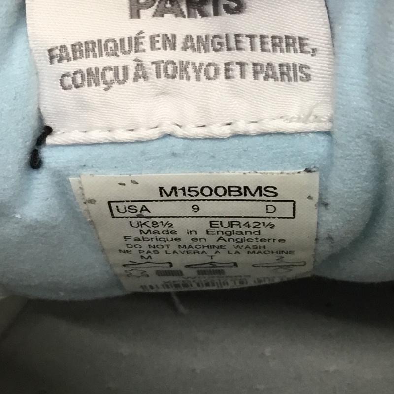 ニューバランス New Balance スニーカー スニーカー M1500BMS BEAMS Paperboy UK8.5 箱有 US:9 ロゴ、文字 白 / ホワイト / X 灰 / グレー / X 水色 / ライトブルー / X ダークグレー / ダークグレー / メンズ USED 古着 中古 10114544