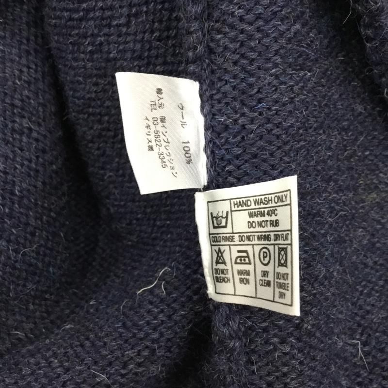 古着 USED ニット、セーター 長袖 長袖ニット 長袖カットソー リブニット セーター ユーロ古着 alderney 38 無地 紺 / ネイビー / メンズ USED 古着 中古 10111609