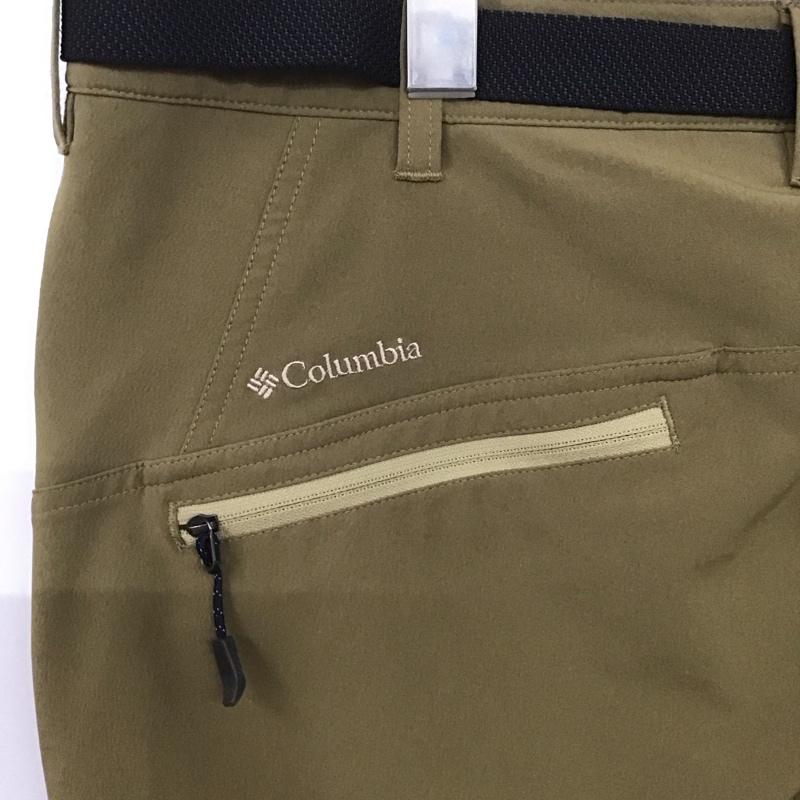 コロンビア Columbia パンツ ワークパンツ、ペインターパンツ 116 pm4695 スリムパンツ ストレッチパンツ アウトドア XL ロゴ、文字 カーキ / カーキ / メンズ USED 古着 中古 10139025