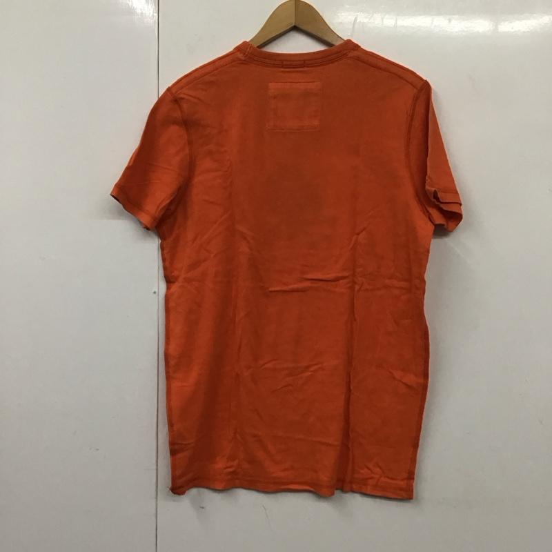 アバクロンビーアンドフィッチ ABERCROMBIE&FITCH カットソー 半袖 半袖カットソー プリントTシャツ クルーネックカットソー L ロゴ、文字 橙 / オレンジ / メンズ USED 古着 中古 10130887