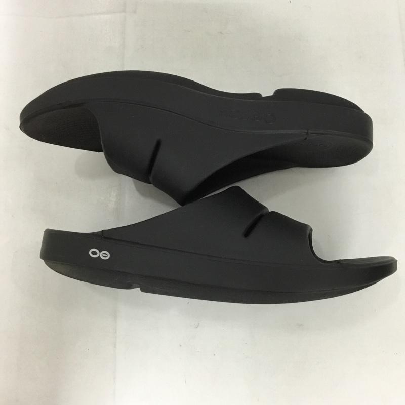 ウーフォス OOFOS サンダル サンダル リカバリーシューズ EU43 ロゴ、文字 黒 / ブラック / メンズ USED 古着 中古 10132574