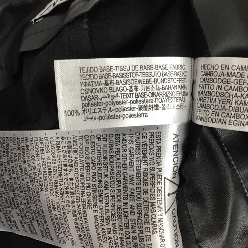 ザラ ZARA ボトムス ボトムス 4387 281 800 フェイクレザーパンツ タグ付き 40 無地 黒 / ブラック / レディース USED 古着 中古 10129116