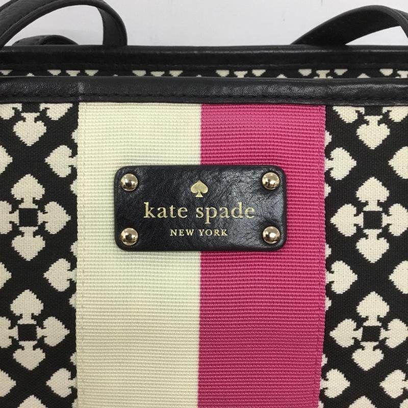 ケイトスペード Kate Spade トートバッグ トートバッグ 総柄 黒 / ブラック / X 白 / ホワイト / X 桃 / ピンク / レディース USED 古着 中古 10140047