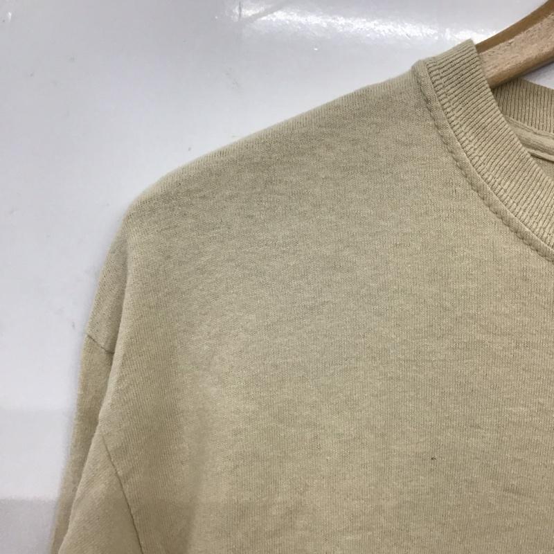 サイラス SILAS Tシャツ 長袖 10194108 LS TEE TAGLINE M 無地 X ロゴ、文字 ベージュ / ベージュ / メンズ USED 古着 中古 10136889