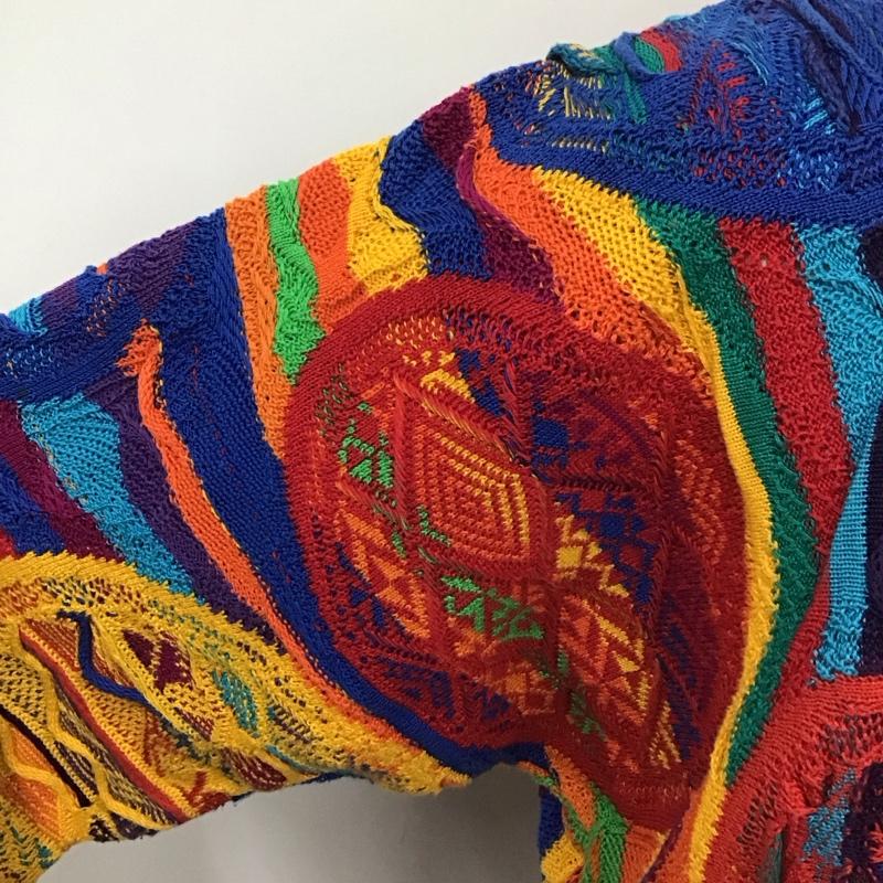 クージ COOGI ニット、セーター 長袖 長袖 総柄 マルチカラー / マルチカラー / メンズ USED 古着 中古 10110803