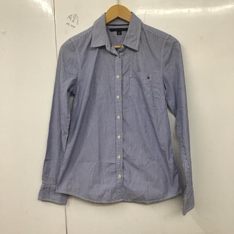トミーヒルフィガー TOMMY HILFIGER シャツ、ブラウス 長袖 XS ストライプ マルチカラー / マルチカラー / レディース USED 古着 中古 10129831