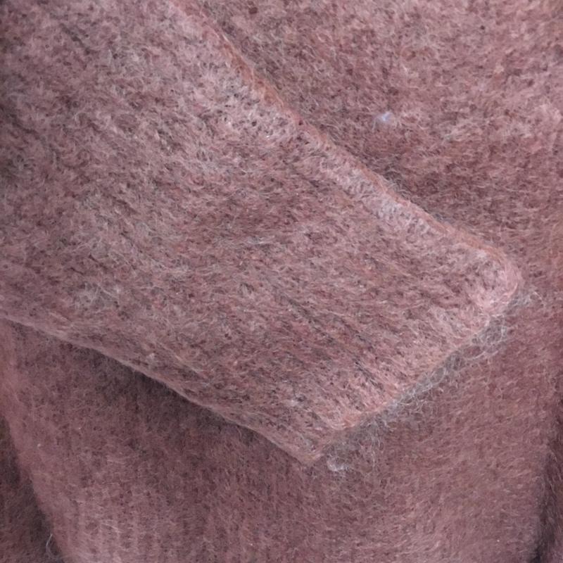 ペギー ラナ PEGGY LANA ニット、セーター 七分袖 FREE 無地 茶 / ブラウン /  レディース USED 古着 中古 10036497