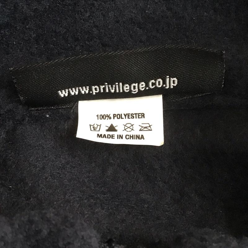 プリビレッジ PRIVILEGE ジャケット、上着 ジャンパー、ブルゾン フリース ハーフジップ XXL 無地 紺 / ネイビー / メンズ USED 古着 中古 10107849