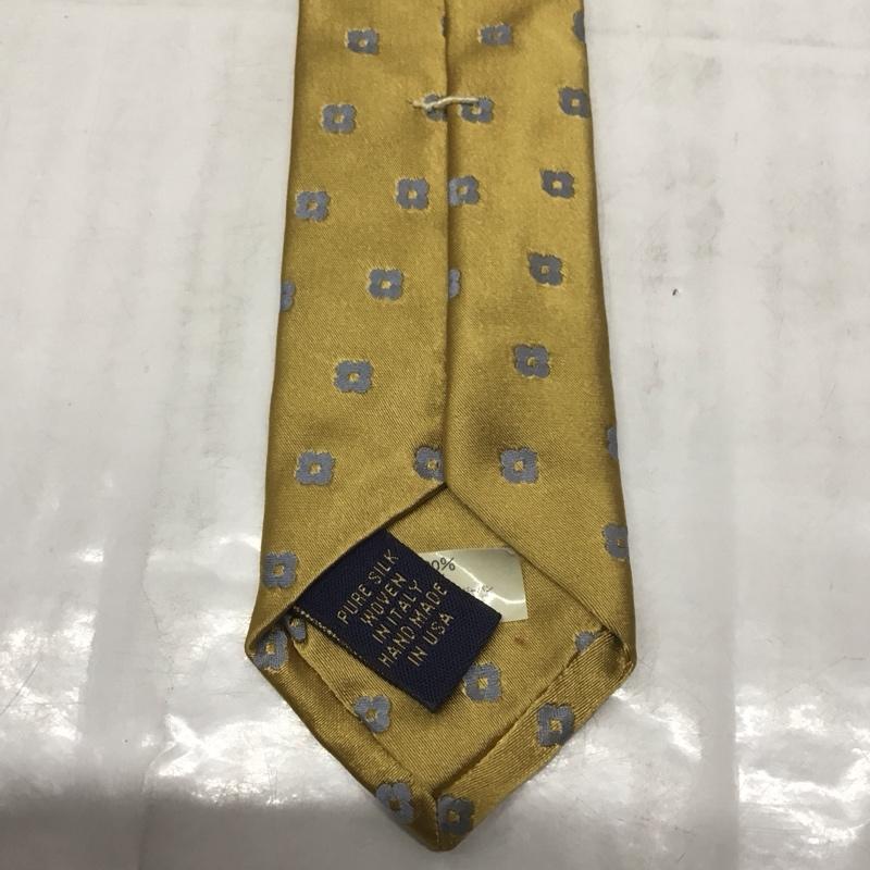 ブルックスブラザーズ BROOKS BROTHERS ネクタイ ネクタイ シルク 総柄 黄 / イエロー / メンズ USED 古着 中古 10113402