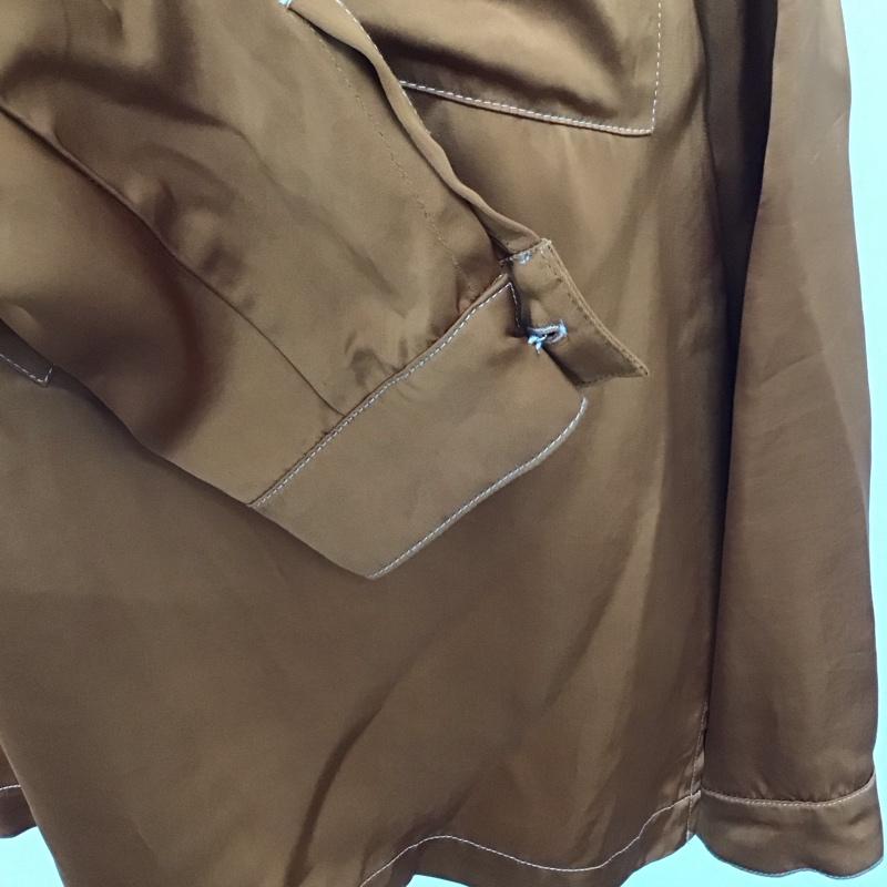 クロエ Chloe シャツ、ブラウス 長袖 長袖シャツ ノーカラーシャツ カジュアルシャツ 36 無地 茶 / ブラウン / レディース USED 古着 中古 10109012