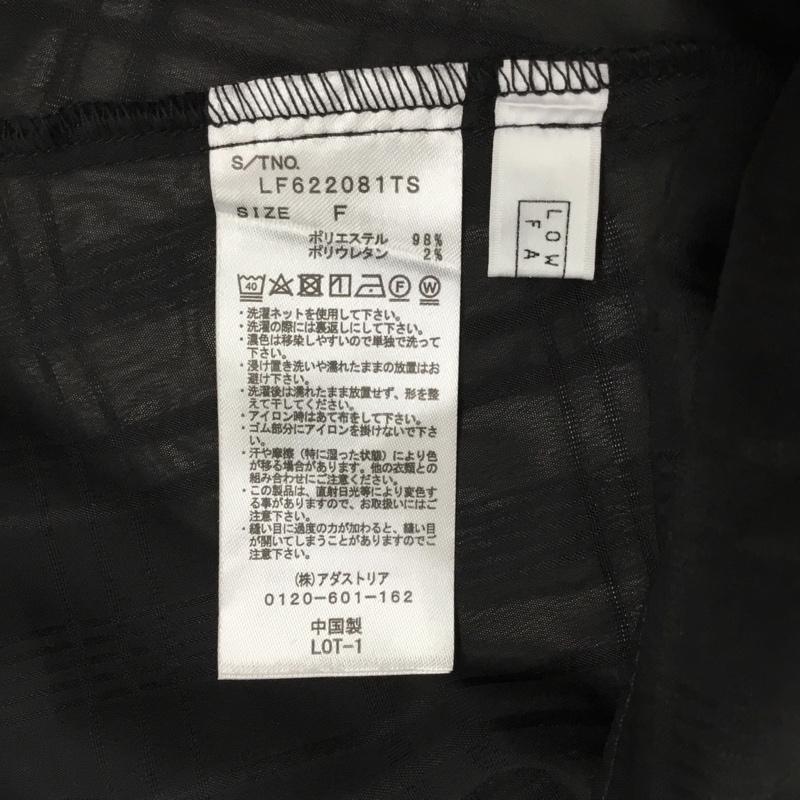 ローリーズファーム LOWRYS FARM カットソー 七分袖 LF622081TS シャーリングバルーンブラウス FREE 無地 黒 / ブラック /  レディース USED 古着 中古 10107448