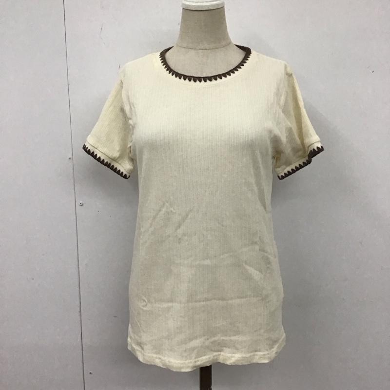 フリークスストア FREAK S STORE カットソー 半袖 1123248902118 ハンドステッチリブ半袖Tシャツ 半袖カットソー FREE 無地 ベージュ / ベージュ / レディース USED 古着 中古 10110812