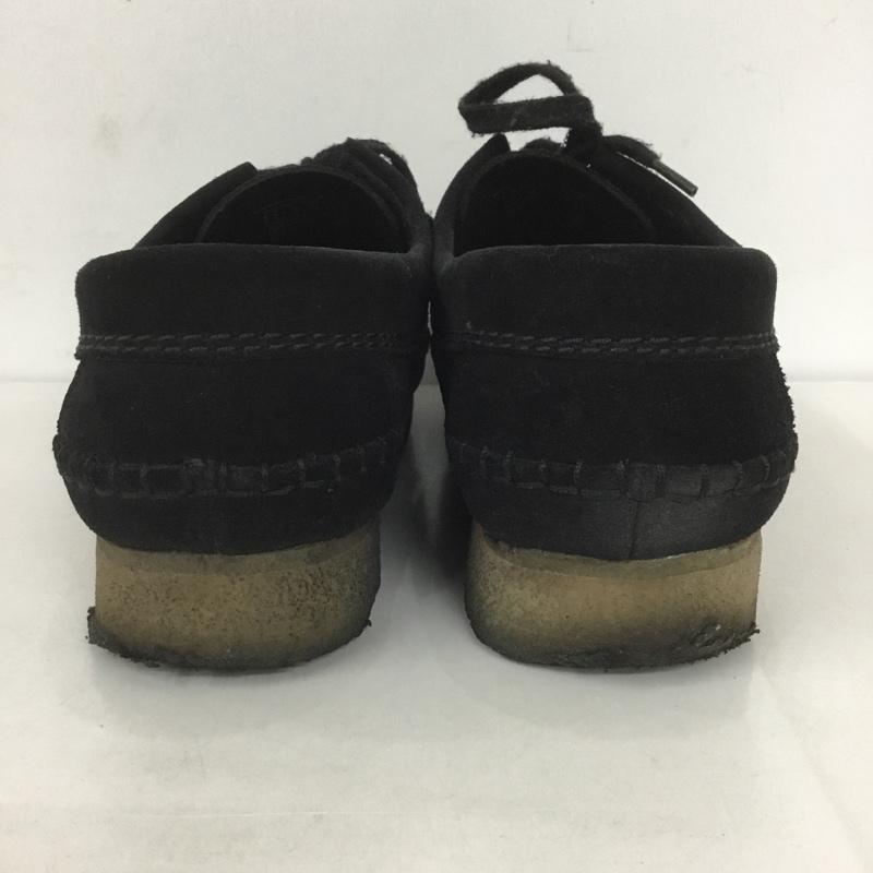 クラークス Clarks カジュアルシューズ カジュアルシューズ 21621 weaver UK8 箱有 スウェード US:9 無地 黒 / ブラック / メンズ USED 古着 中古 10127766