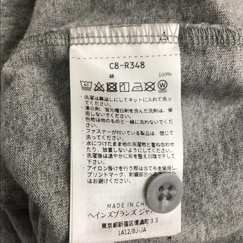 チャンピオン Champion シャツ、ブラウス 半袖 c8-r348 ベースボールTシャツ 半袖シャツ ノーカラーシャツ S 無地 灰 / グレー / メンズ USED 古着 中古 10130342