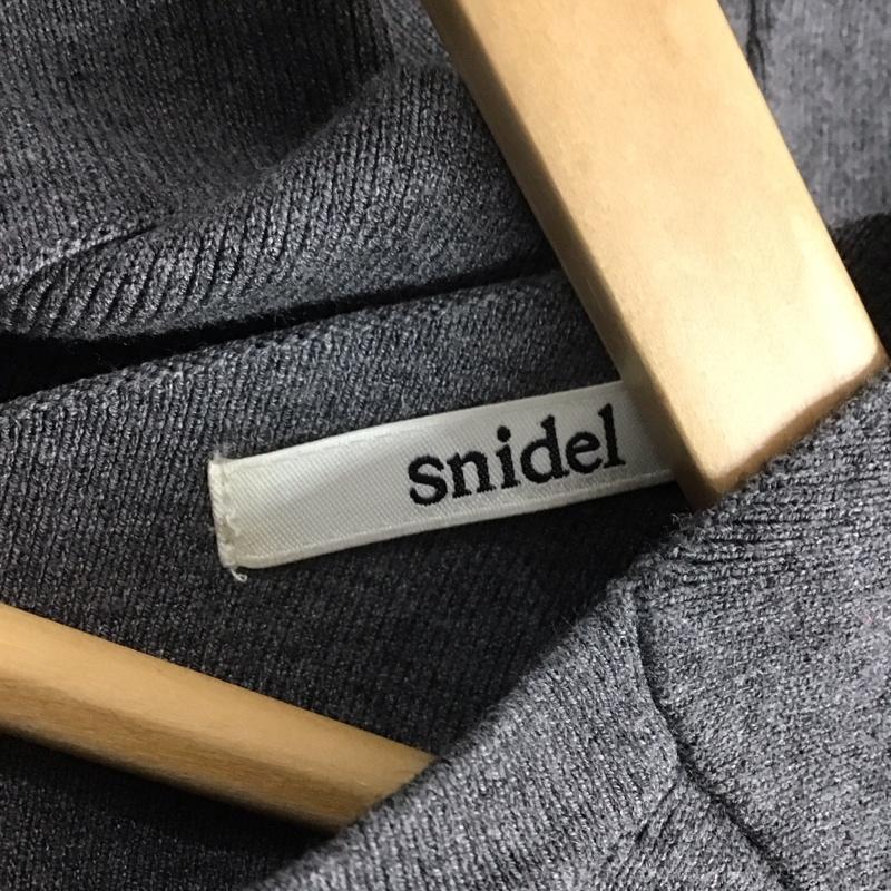 スナイデル SNIDEL ワンピース ロングスカート SWNO181073 バッククロスロングニットワンピース 長袖 FREE 無地 灰 / グレー / レディース USED 古着 中古 10142281