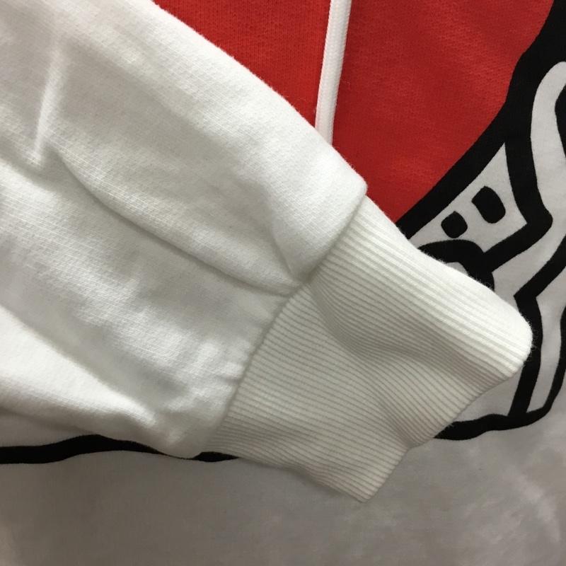 キースへリング Keith Haring パーカー 長袖 長袖パーカー フード付きパーカー プリントスウェット トレーナー M プリント 白 / ホワイト / メンズ USED 古着 中古 10108442