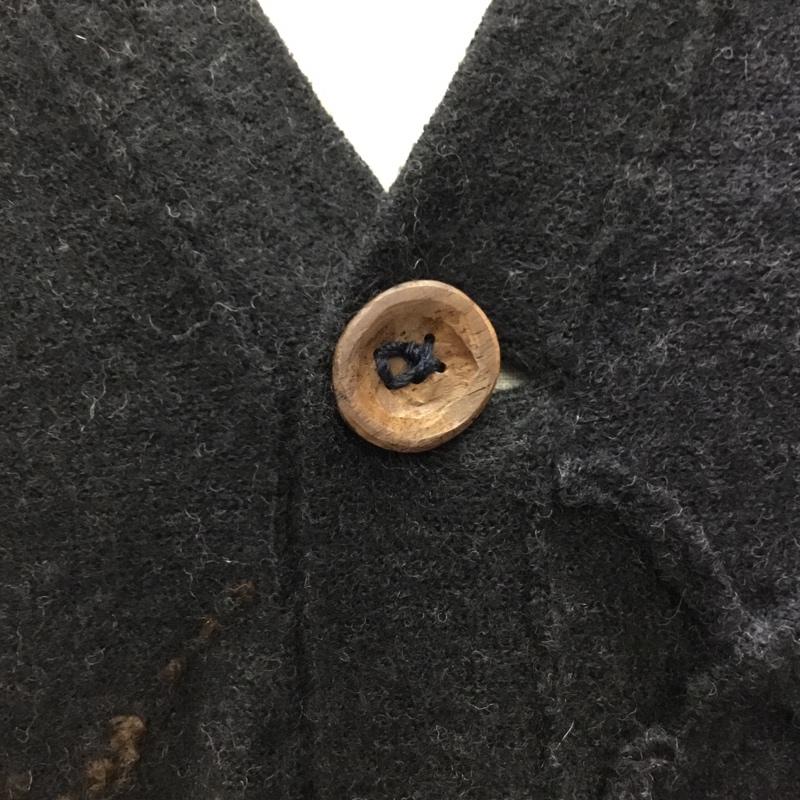 フォーティーファイブアールピーエム 45RPM カーディガン 長袖 Vネック ウール 1 無地 チャコールグレー / チャコールグレー / X 紺 / ネイビー / メンズ USED 古着 中古 10118967