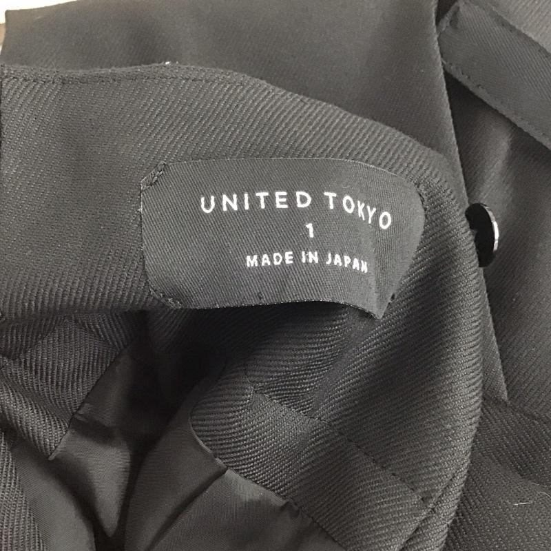 ユナイテッドトウキョウ UNITED TOKYO パンツ スラックス 1 無地 黒 / ブラック / レディース USED 古着 中古 10138131