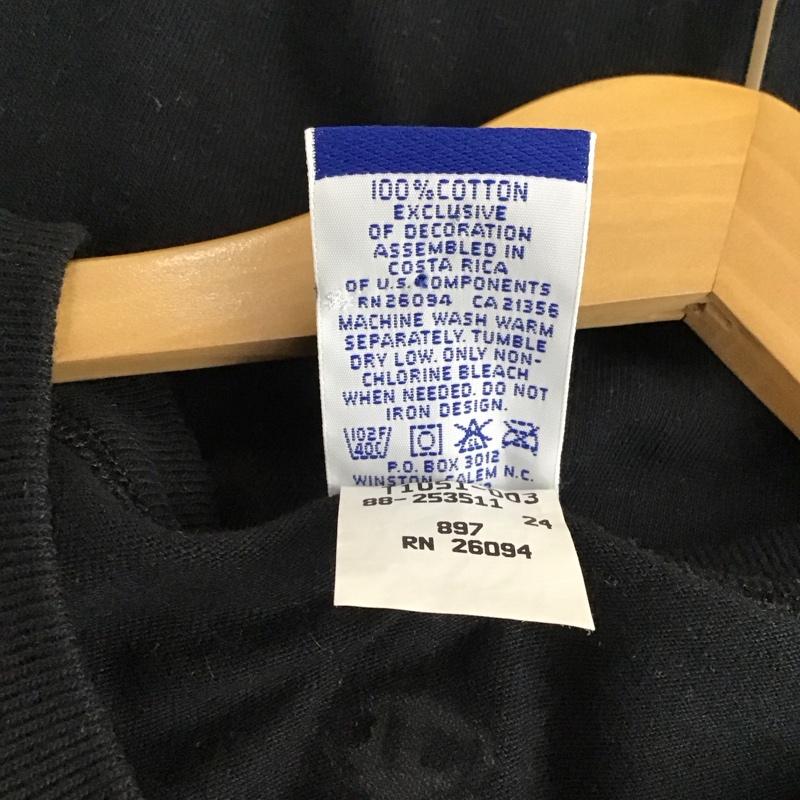 チャンピオン Champion タンクトップ タンクトップ タンクトップ ノースリーブカットソー クルーネック L ロゴ、文字 黒 / ブラック / メンズ USED 古着 中古 10149938
