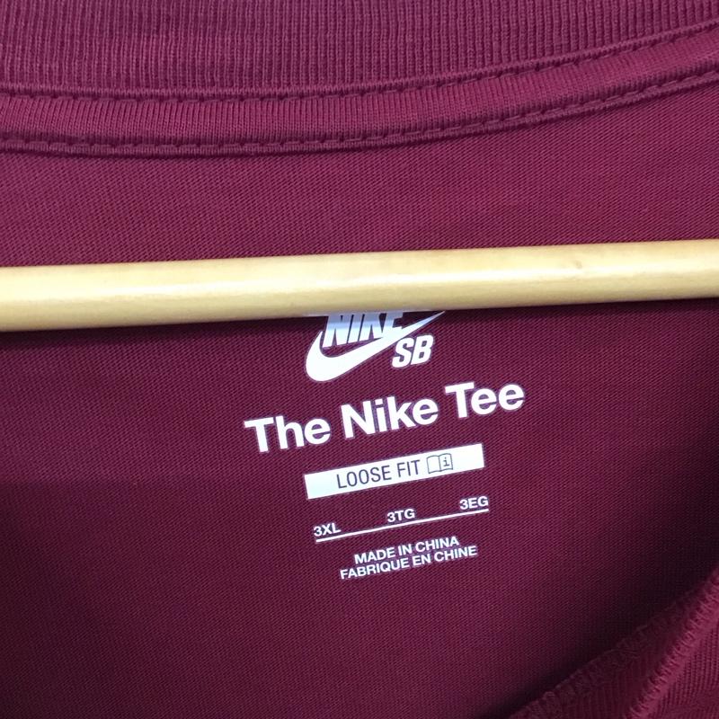 ナイキ NIKE Tシャツ 半袖 fz8934-677 スケートボードウェア スポーツウェア ロゴ、文字 えんじ / ワインレッド / メンズ USED 古着 中古 10134604