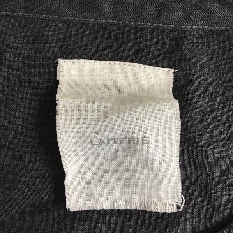 古着 USED シャツ、ブラウス 長袖 LAITERIE LBT-103 ヘンリーネックプルオーバー リネン 無地 黒 / ブラック / レディース USED 古着 中古 10116488