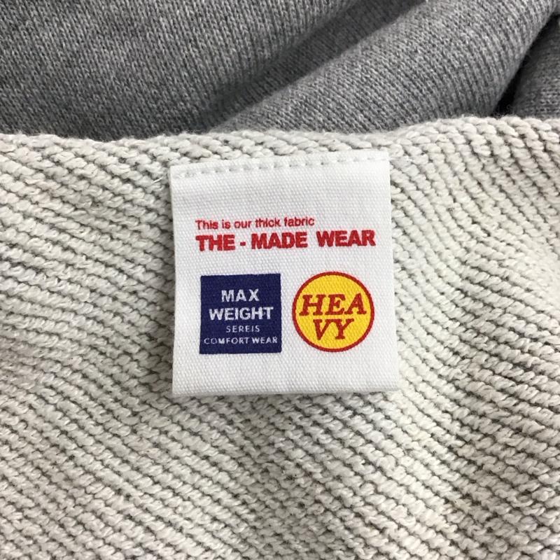 フリークスストア FREAK S STORE トレーナー 長袖 231-1274 ヘビーウェイト ダメージ加工 スキッパースウェット M プリント X ロゴ、文字 灰 / グレー /  メンズ USED 古着 中古 10119746