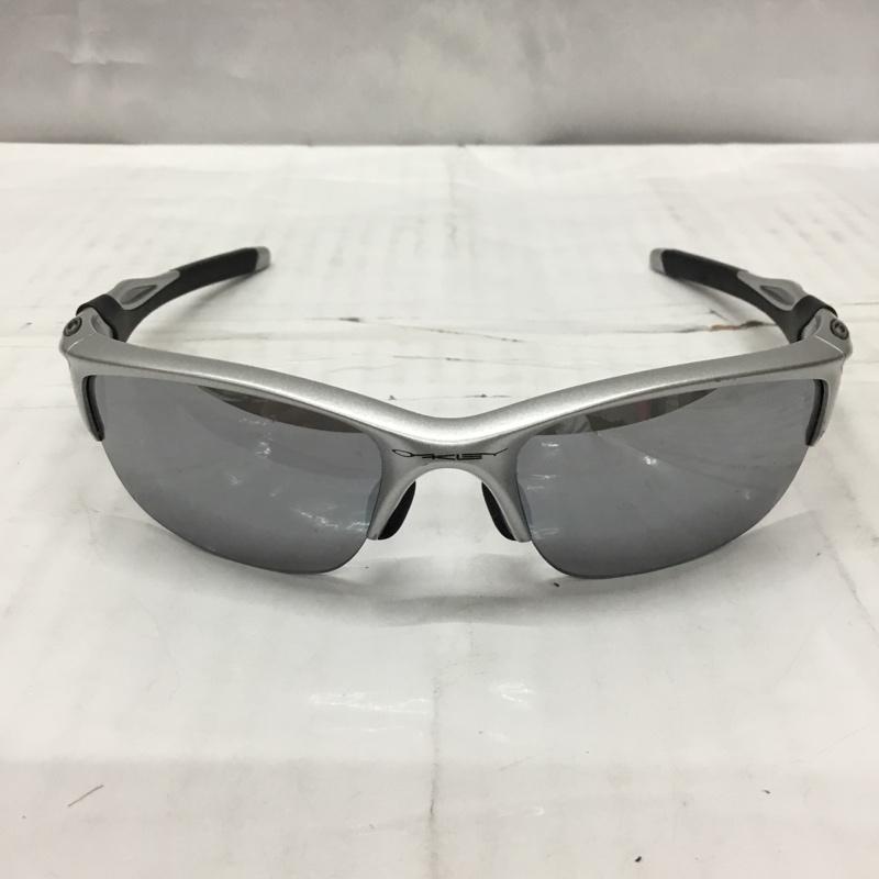 オークリー OAKLEY めがね・サングラス サングラス OO9153-02 スポーツサングラス HALF JACKET2.0 ロゴ、文字 銀 / シルバー / X 黒 / ブラック / メンズ USED 古着 中古 10108219
